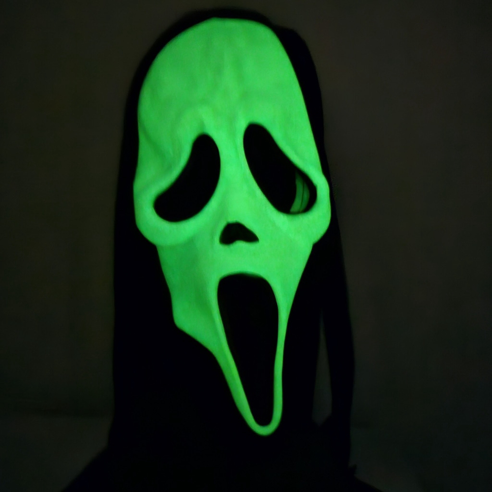 ADULT Scream Mask Vintage Easter Unlimited Fun World Glow In Dark CN